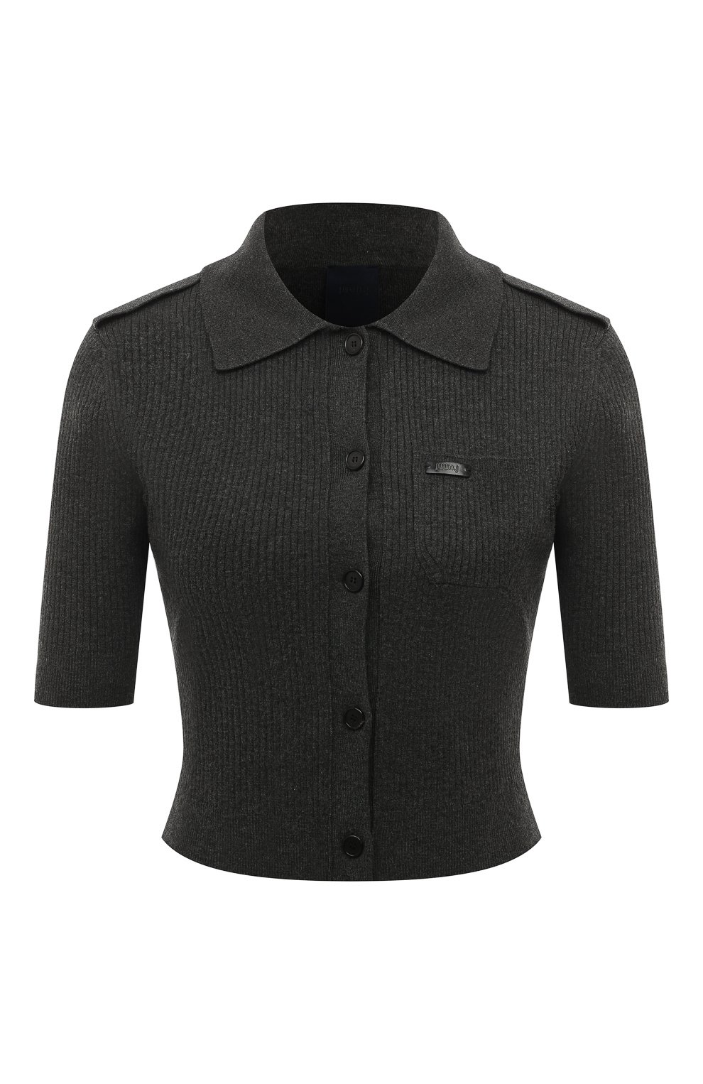Кардиган JUUN.J темно-серого цвета по цене 54000 руб., арт. JW475AW014, фото 1 Кардиган JUUN.J, арт. JW475AW014, фото 1