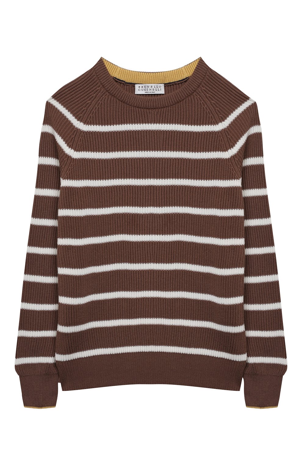 Хлопковый пуловер BRUNELLO CUCINELLI, арт. B29M11600A, фото 1