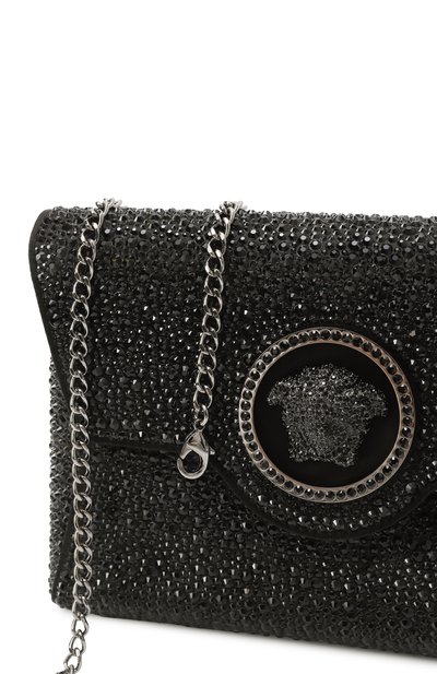 Клатч la medusa VERSACE черного цвета по цене 294500 руб., арт. 1003018/1A06487, фото 3 Клатч la medusa VERSACE, арт. 1003018/1A06487, фото 3