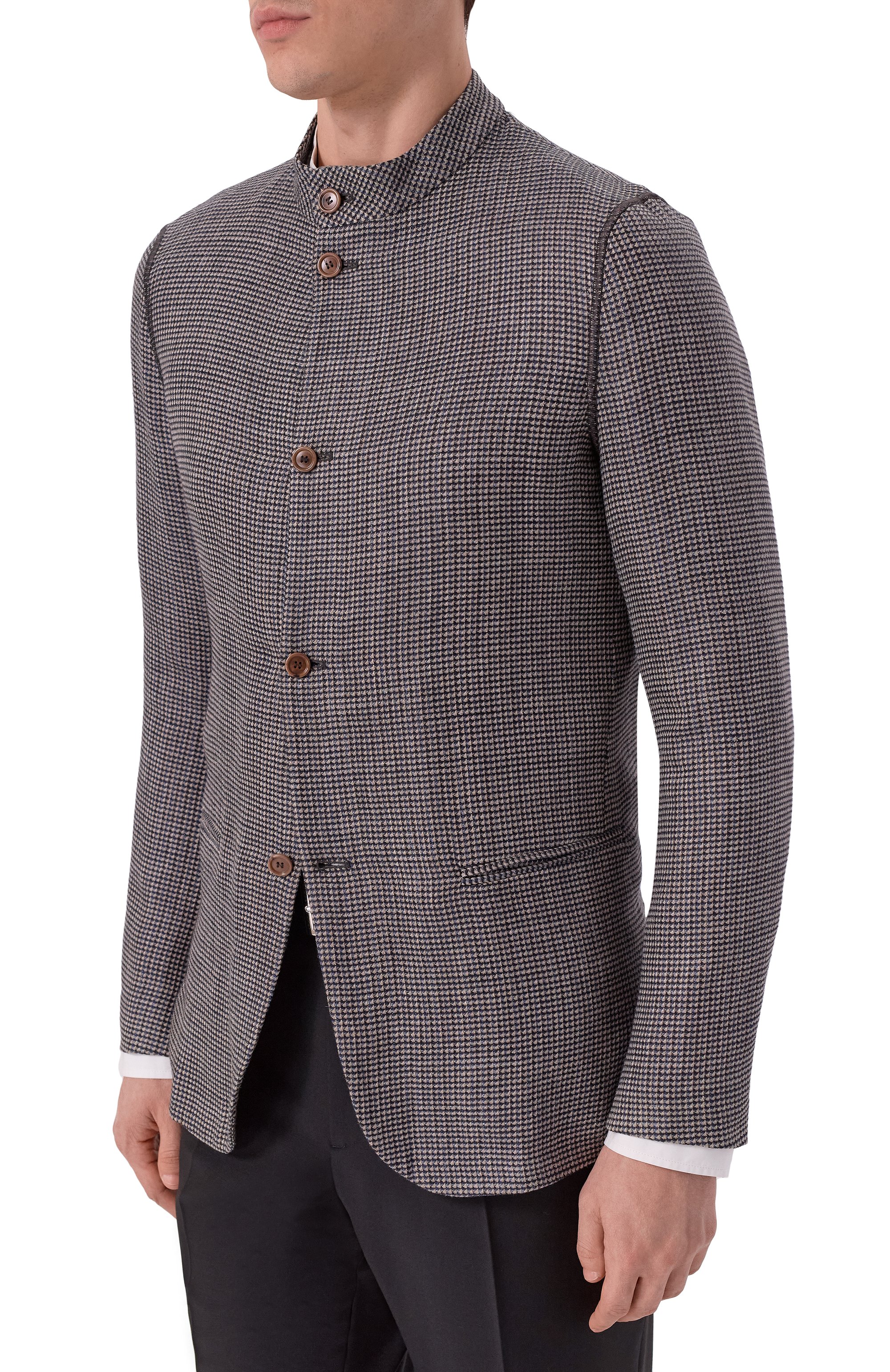 Пиджак из шерсти и шелка GIORGIO ARMANI, арт. 0WGGG0IL/T02D3, фото 3