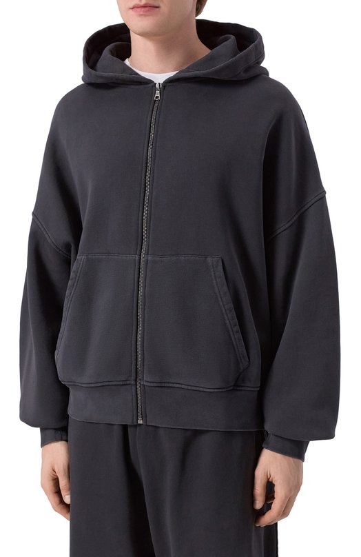 Хлопковая толстовка Palm Angels PMBE02AF25FLE002 Серый  PMBE02AF25FLE002 Фото 3