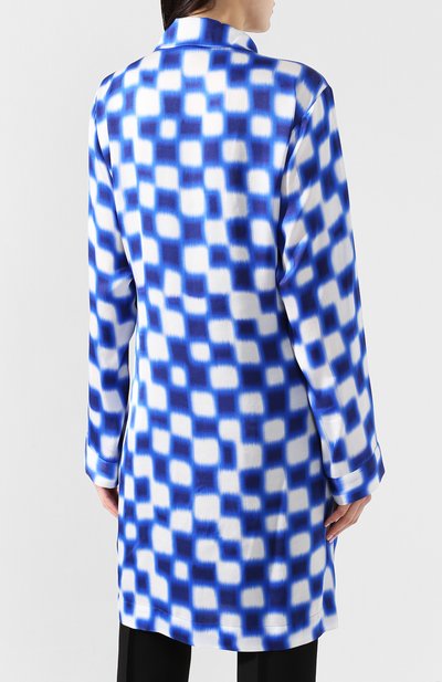 Блузка с запахом DRIES VAN NOTEN синего цвета по цене 49150 руб., арт. 191-30707-7010, фото 4 Блузка с запахом DRIES VAN NOTEN, арт. 191-30707-7010, фото 4