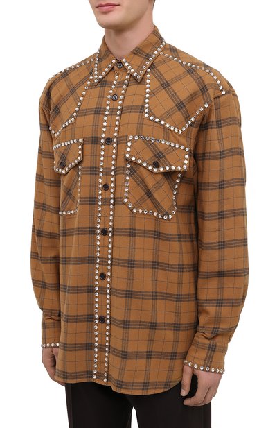 Хлопковая рубашка DRIES VAN NOTEN, арт. 202-20723-1266, фото 3