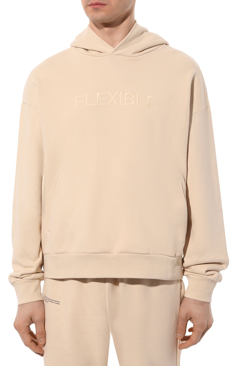 Хлопковое худи PANGAIA бежевого цвета по цене 9575 руб., арт. Organic Cotton Flexible Hoodie, фото 6 Хлопковое худи PANGAIA, арт. Organic Cotton Flexible Hoodie, фото 6