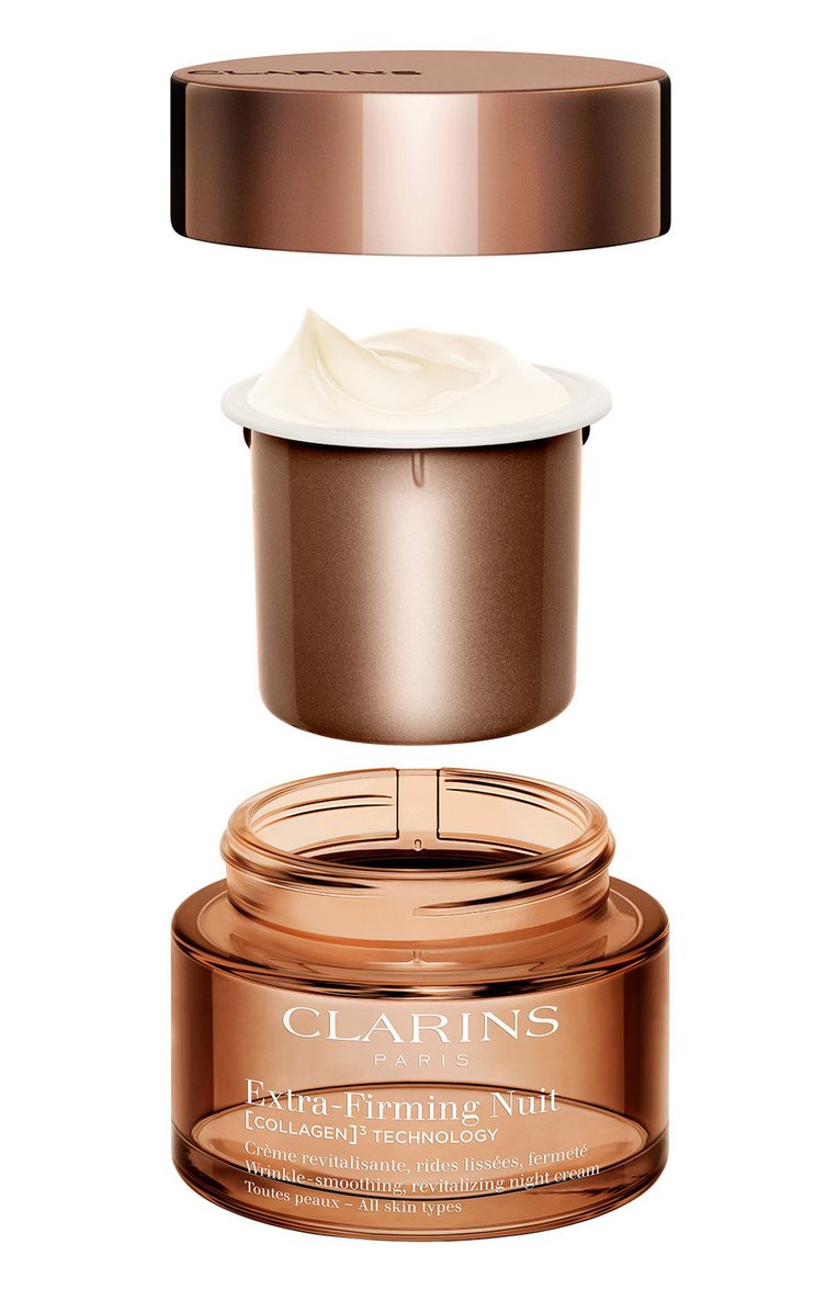 Регенерирующий ночной крем для любого типа кожи extra-firming (50ml) CLARINS бесцветного цвета, арт. 80110140 | Фото 3 (Тип продукта: Кремы; Региональные ограничения белый список (Axapta Mercury): Не проставлено; Назначение: Для лица; Косметика кросс-кт: Антивозрастной уход; Нос: Не проставлено)