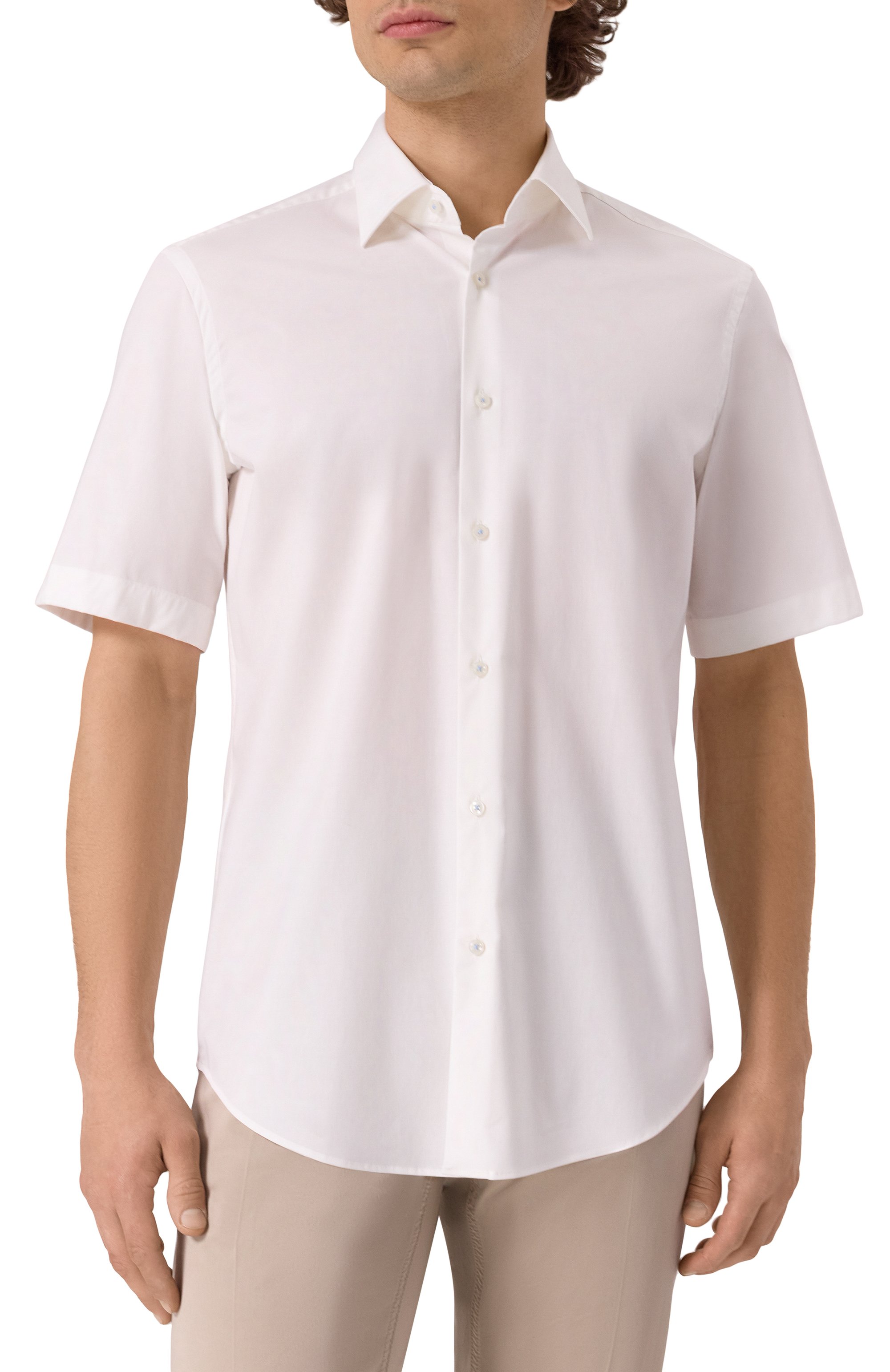 Хлопковая рубашка BOSS, арт. 50539774, фото 3