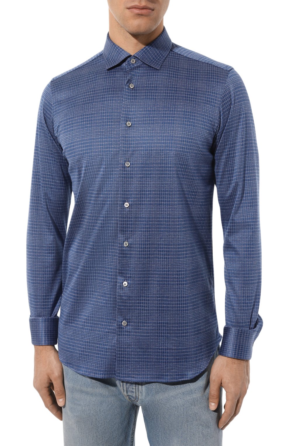 Хлопковая рубашка ZILLI, арт. CLAF01ZS56068ZS00DF06, фото 3