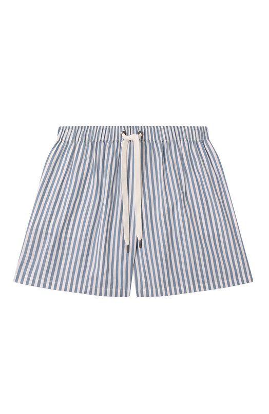 Шорты из хлопка и шелка Brunello Cucinelli MH775B1381 Синий MH775B1381