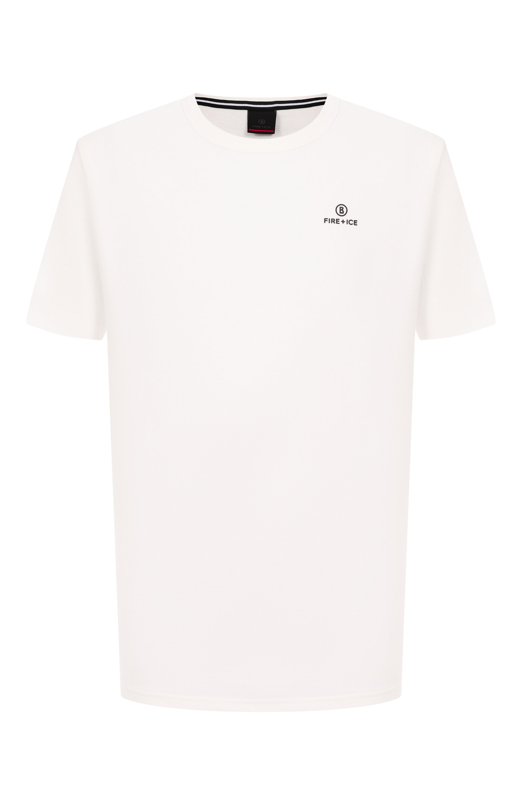 Хлопковая футболка BOGNER FIRE+ICE белого цвета по цене 10800 руб., арт. 54369760, фото 1 Хлопковая футболка BOGNER FIRE+ICE, арт. 54369760, фото 1