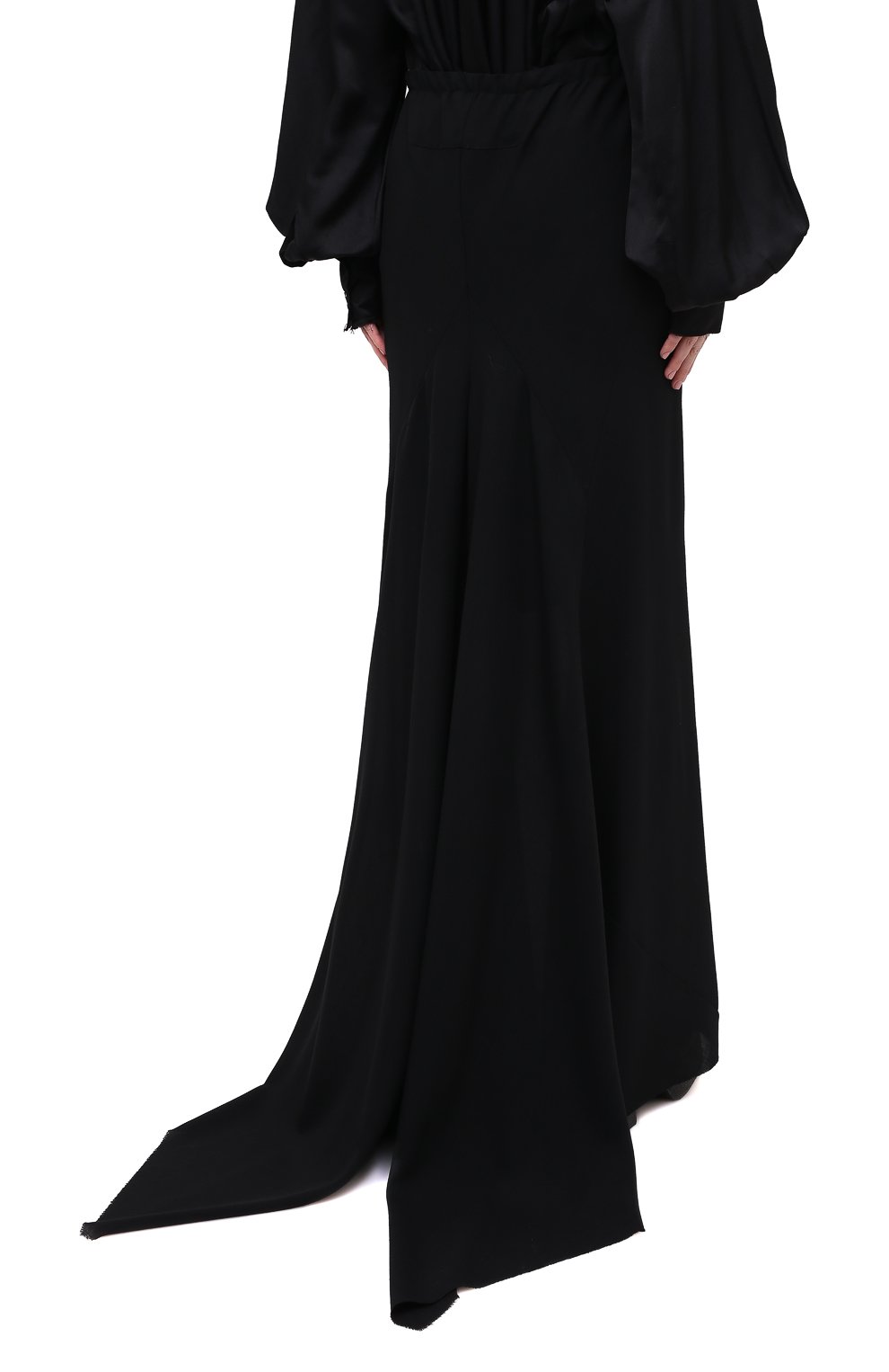 Шерстяная юбка ANN DEMEULEMEESTER черного цвета по цене 98500 руб., арт. 2002-1750-P-170-099, фото 5 Шерстяная юбка ANN DEMEULEMEESTER, арт. 2002-1750-P-170-099, фото 5