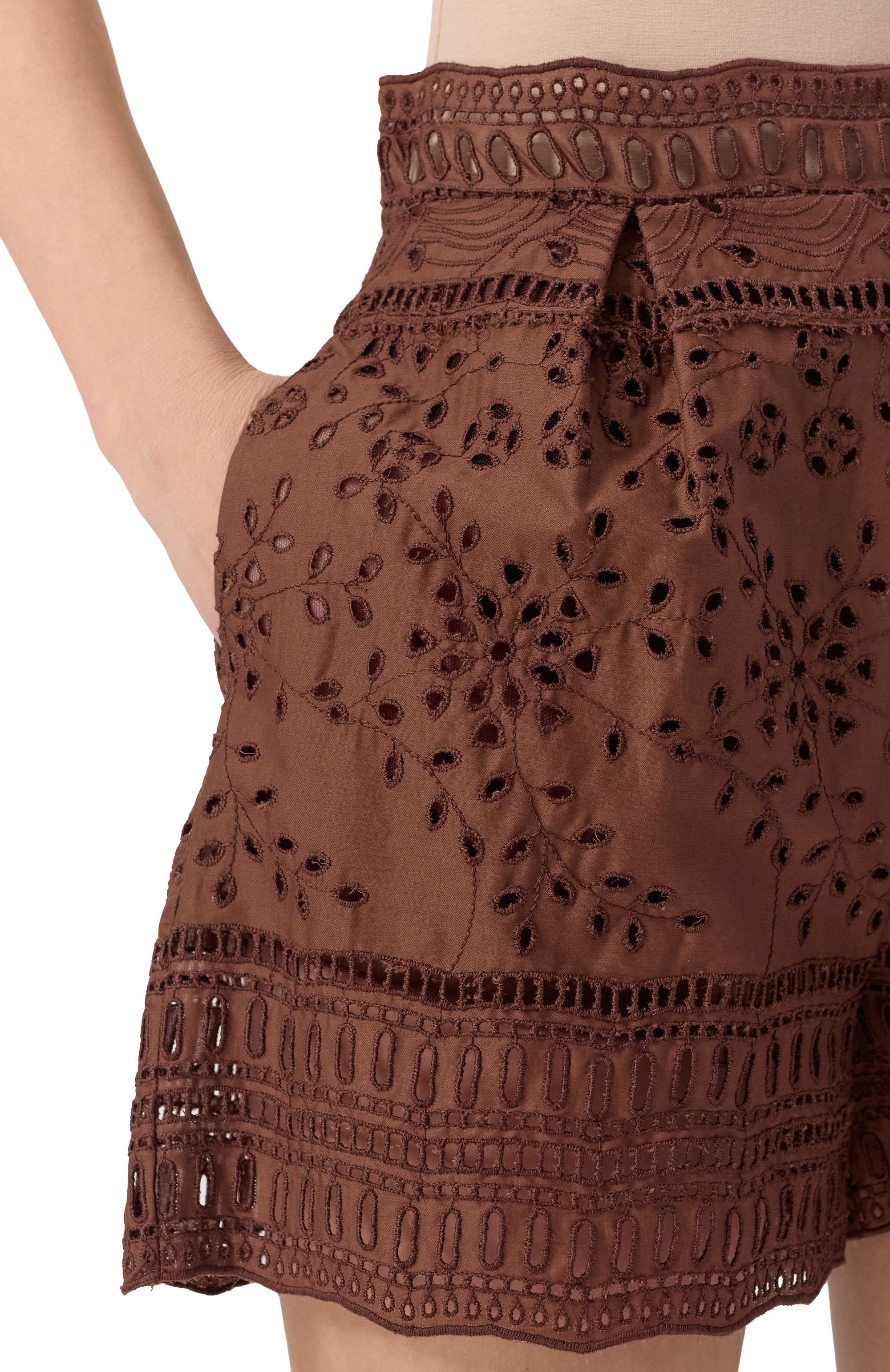 Хлопковые шорты ERMANNO SCERVINO, арт. D464P602RXT, фото 5