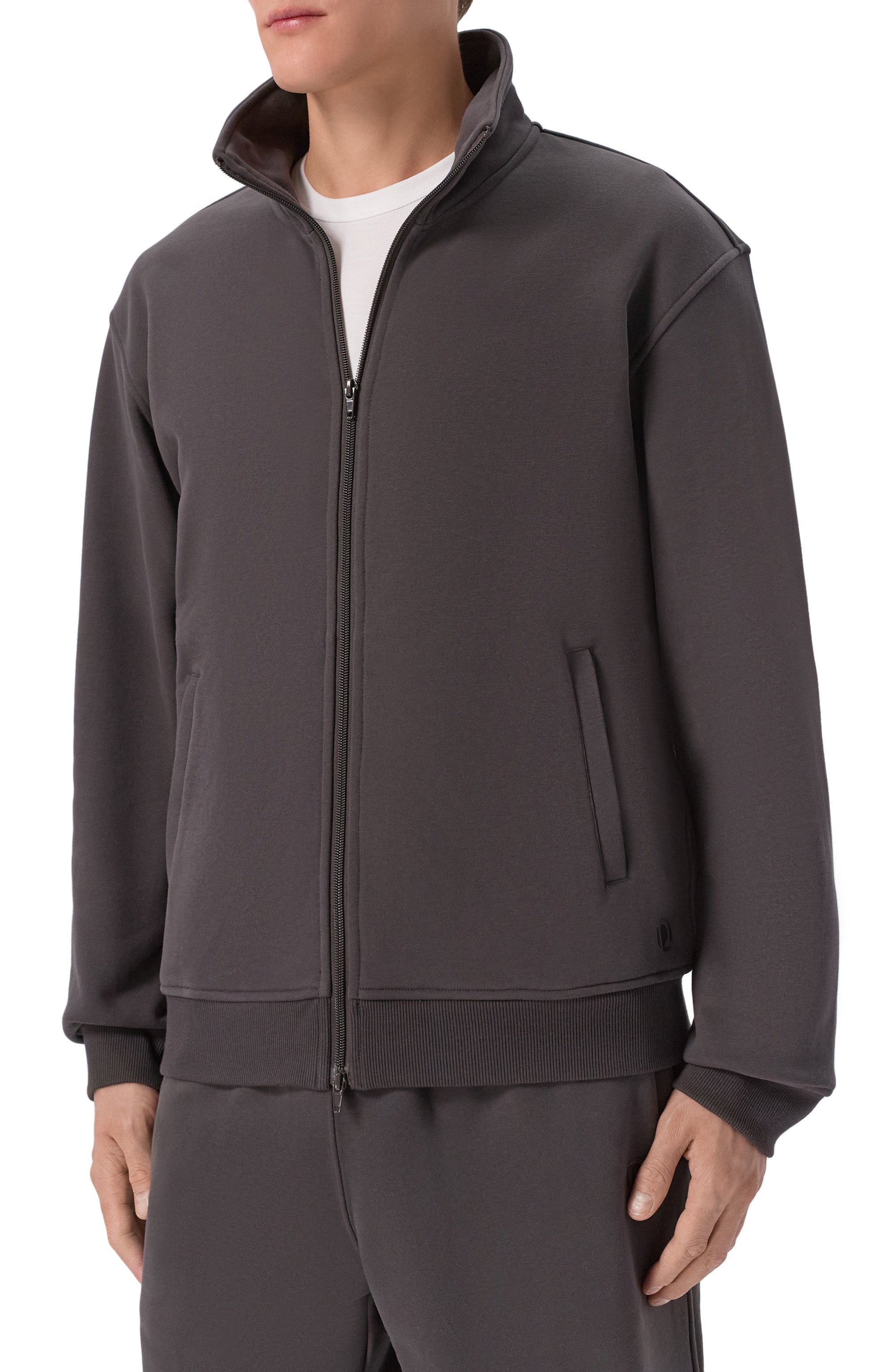 Хлопковая толстовка 12 STOREEZ темно-серого цвета по цене 18000 руб., арт. 135807, фото 3 Хлопковая толстовка 12 STOREEZ, арт. 135807, фото 3