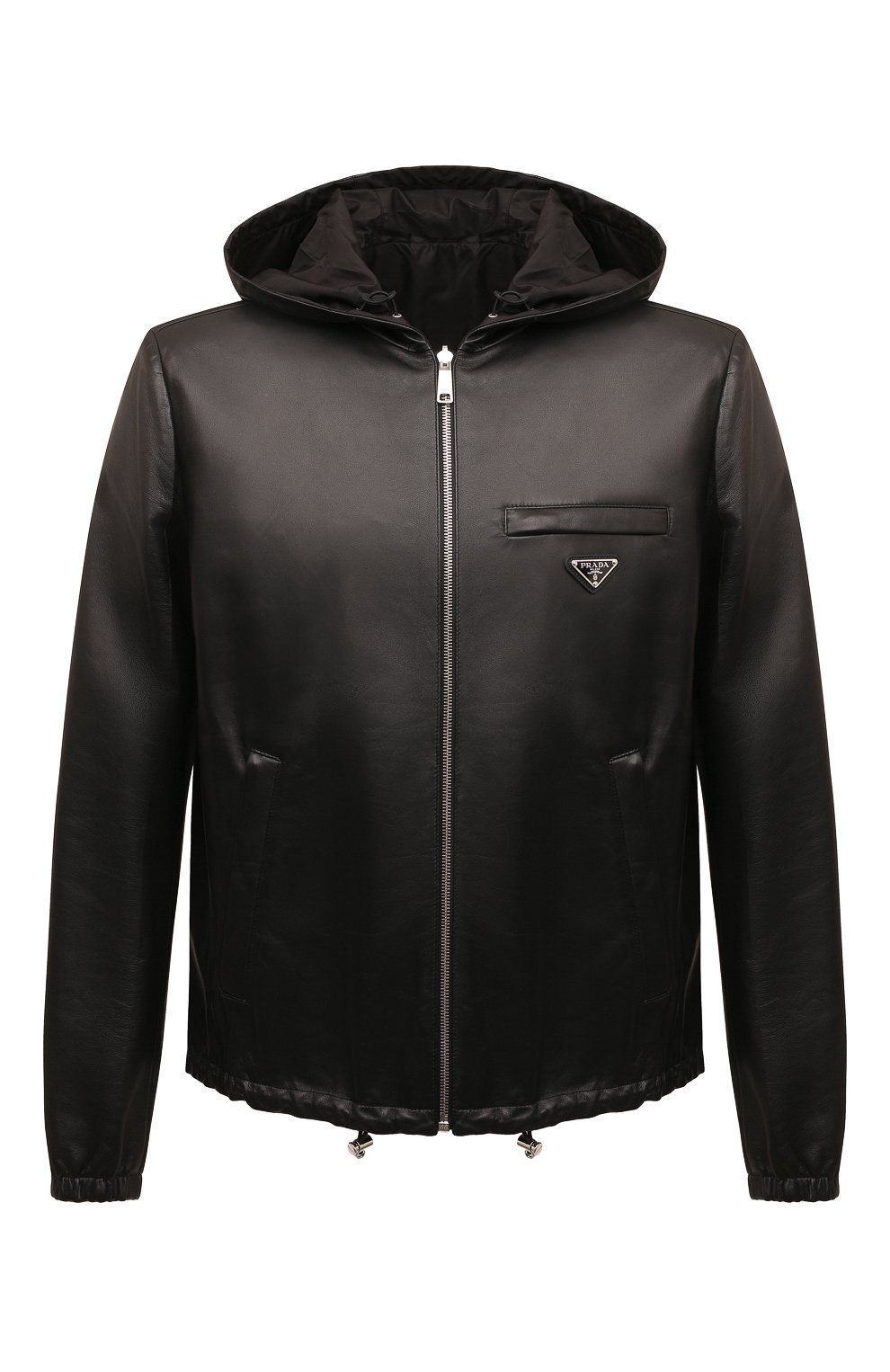 Двусторонняя куртка PRADA черного цвета по цене 460000 руб., арт. UPW281-038-F0002, фото 1 Двусторонняя куртка PRADA, арт. UPW281-038-F0002, фото 1