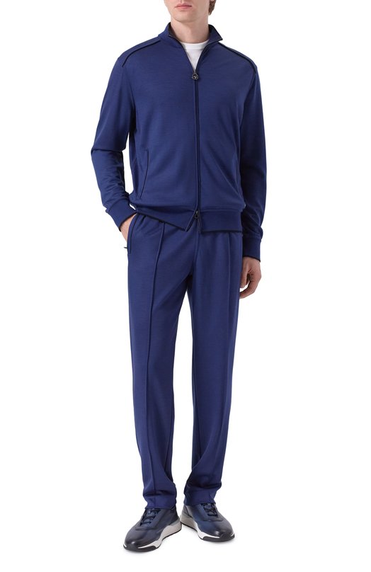 Шерстяной кардиган Stefano Ricci K909049R31/T25302 Синий  K909049R31/T25302 Фото 2