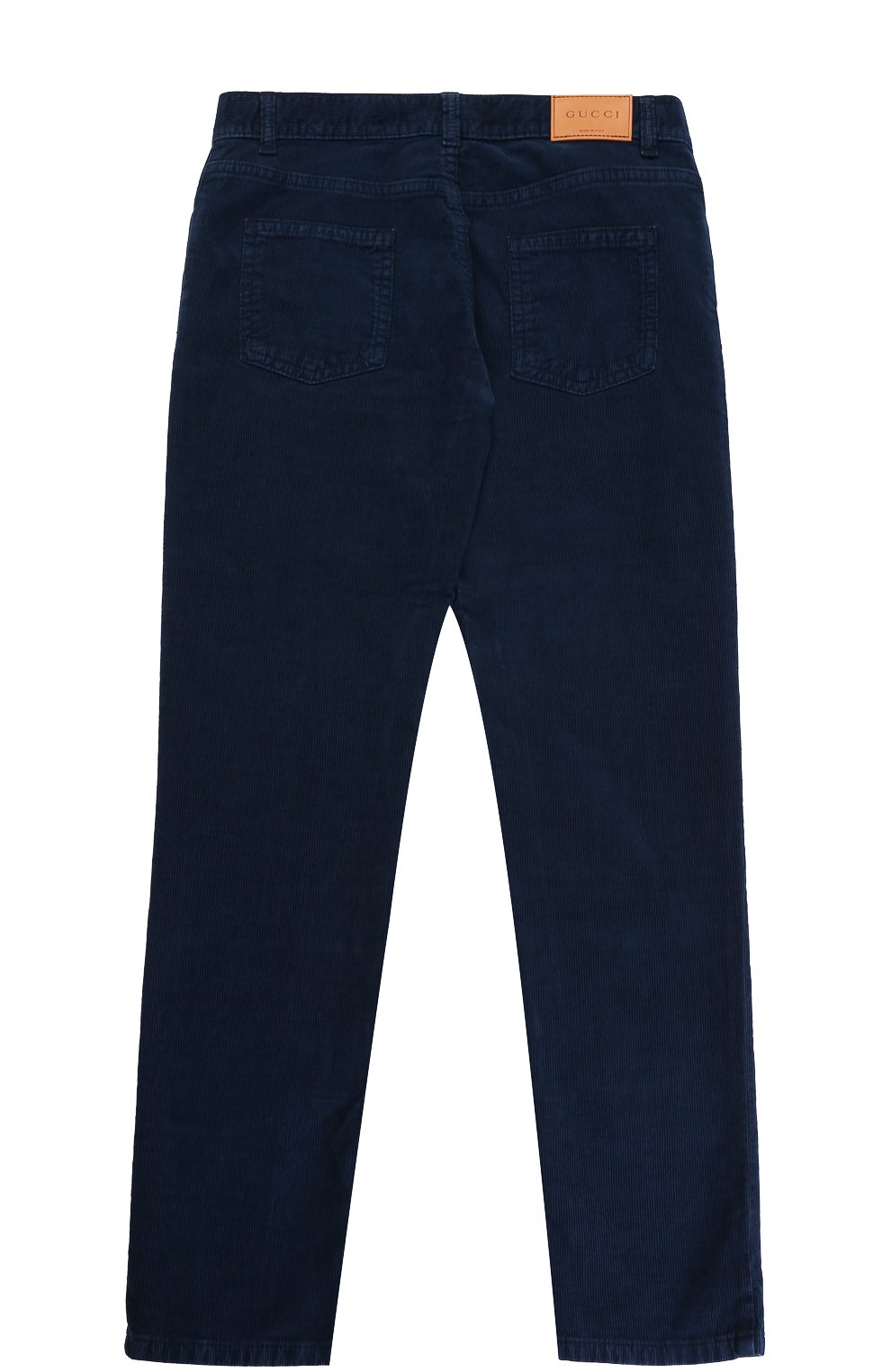Вельветовые брюки GUCCI синего цвета по цене 25650 руб., арт. 475634/XB456, фото 2 Вельветовые брюки GUCCI, арт. 475634/XB456, фото 2