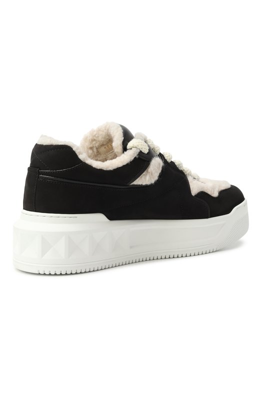 Замшевые кеды One Stud XL Valentino 5W0S0FQ4/TVJ Чёрный  5W0S0FQ4/TVJ Фото 5