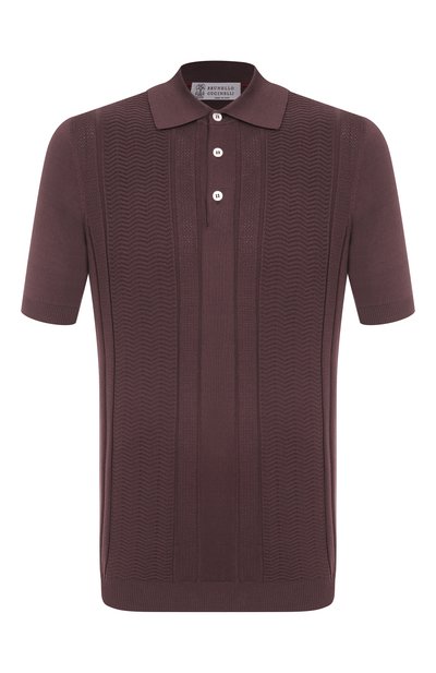 Мужская хлопковое поло BRUNELLO CUCINELLI, арт. M29203305