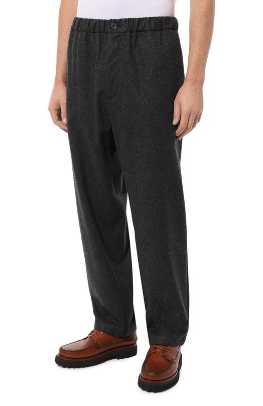 Шерстяные брюки Jil Sander J47KA0016/J40119 Серый  J47KA0016/J40119 Фото 3