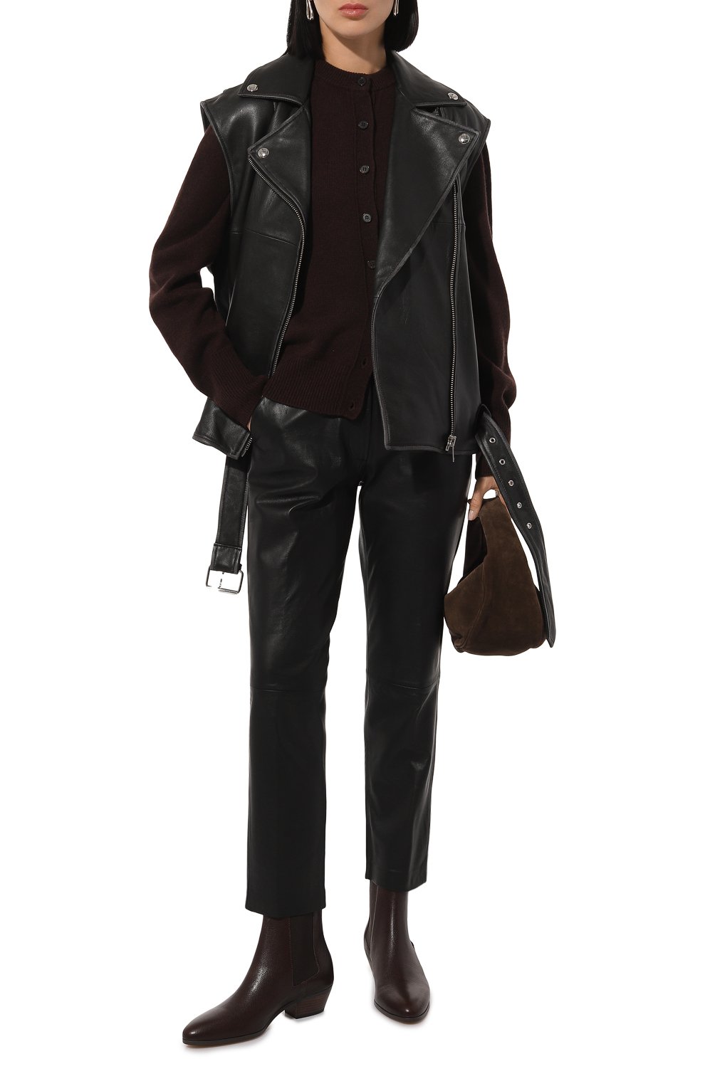 Кожаный жилет WEEKEND MAX MARA, арт. CANNES, фото 2