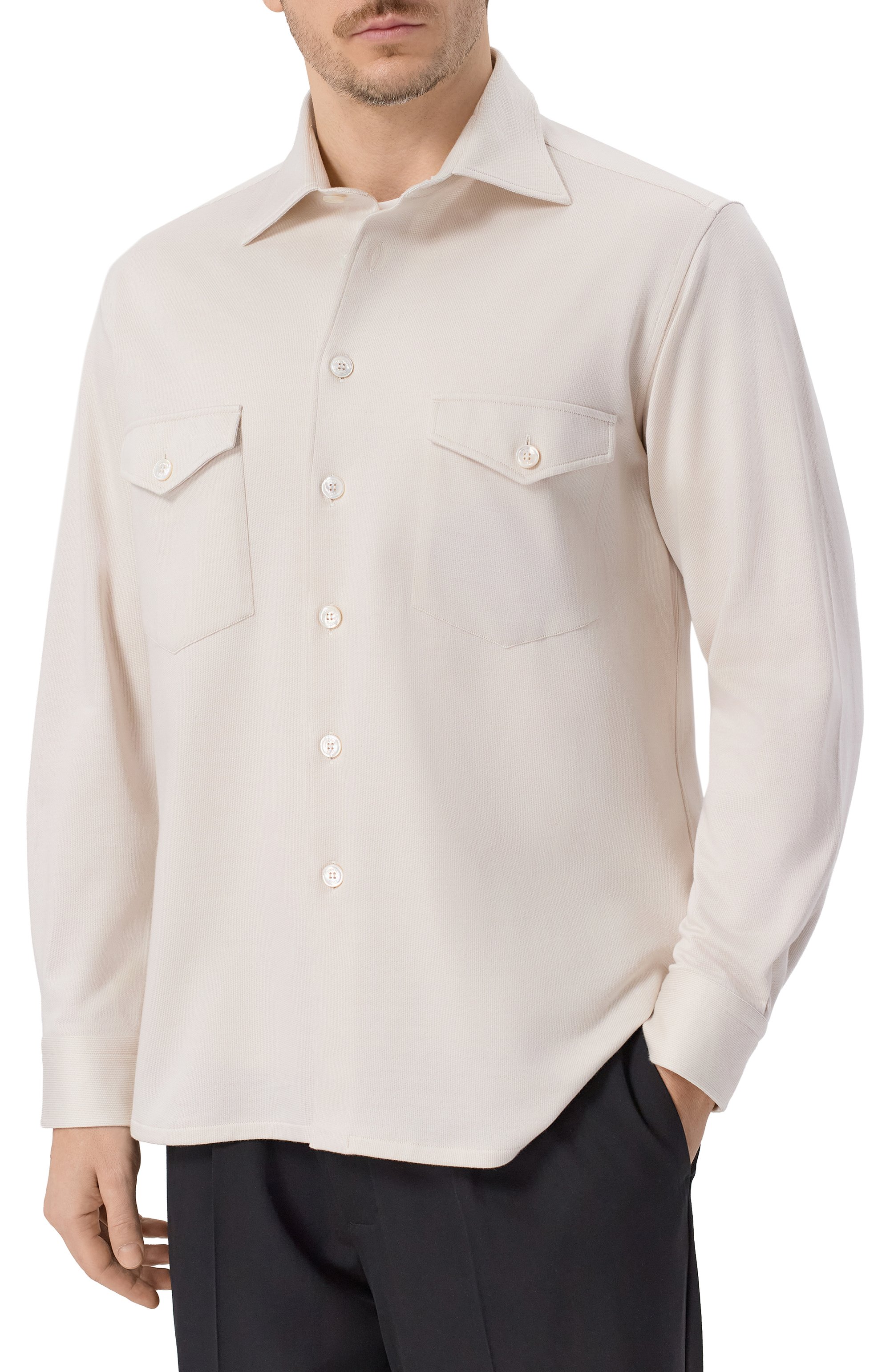 Хлопковая рубашка STEFANO RICCI, арт. CJ008184/TE3101, фото 3