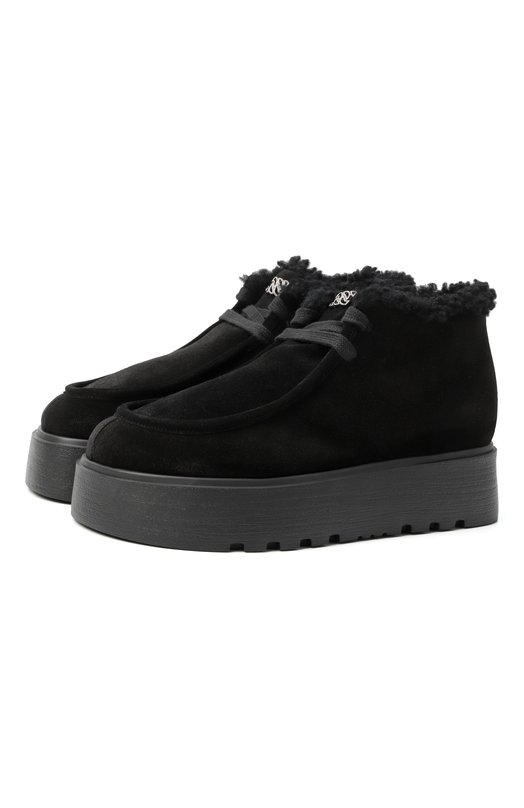 Замшевые ботинки Ale Casadei 2R525A041N/VEL0U Чёрный 2R525A041N/VEL0U