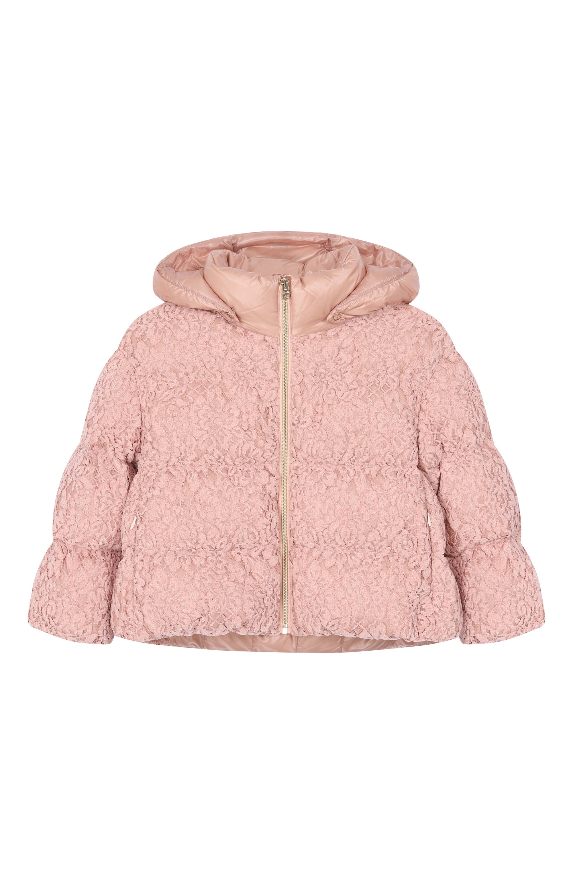 Пуховик HERNO розового цвета по цене 62050 руб., арт. PI000192G/12746/10-14, фото 1 Пуховик HERNO, арт. PI000192G/12746/10-14, фото 1