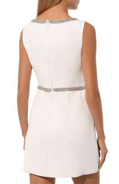 Платье с отделкой стразами SELF-PORTRAIT, арт. PF24-161S-W, фото 4