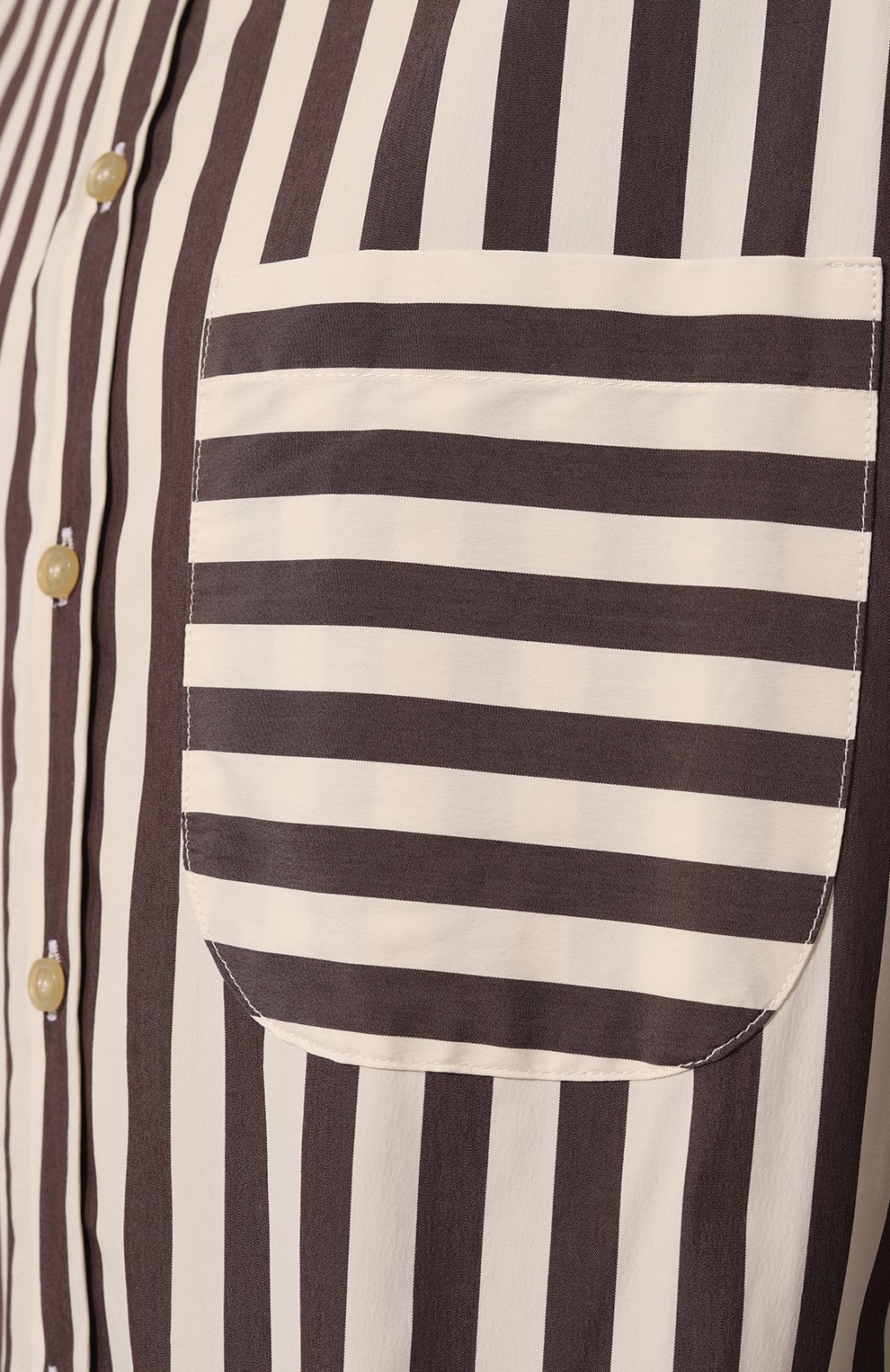 Хлопковая рубашка ERIKA CAVALLINI коричневого цвета по цене 46500 руб., арт. S3/P/P3SJ22, фото 5 Хлопковая рубашка ERIKA CAVALLINI, арт. S3/P/P3SJ22, фото 5