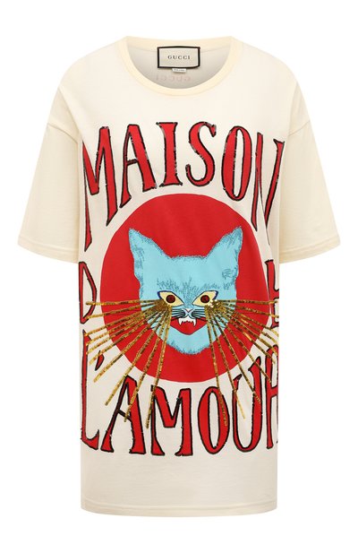 Хлопковая футболка GUCCI, арт. 539081 XJBUJ, фото 1