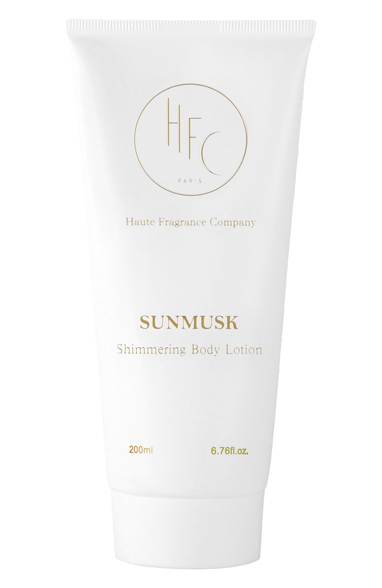 Парфюмированный лосьон для тела с эффектом сияния sunmusk (200ml) HFC бесцветного цвета, арт. 3760354920610 | Фото 1 (Региональные ограничения белый список (Axapta Mercury): Не проставлено; Тип продукта: Лосьоны; Назначение: Для тела; Нос: Не проставлено; Косметика кросс-кт: Уход У)