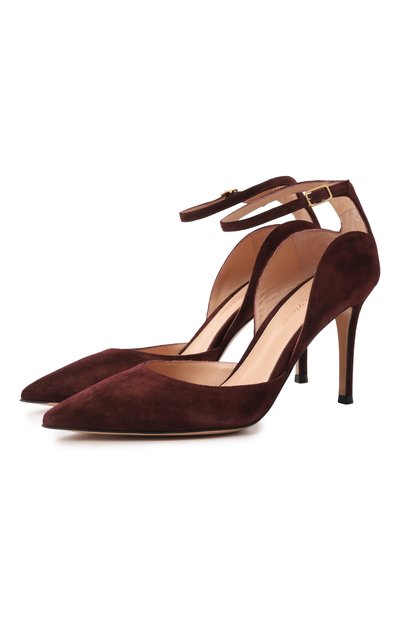 Женские замшевые туфли hayette 85 GIANVITO ROSSI, арт. G40364.85RIC.CAMB0UR