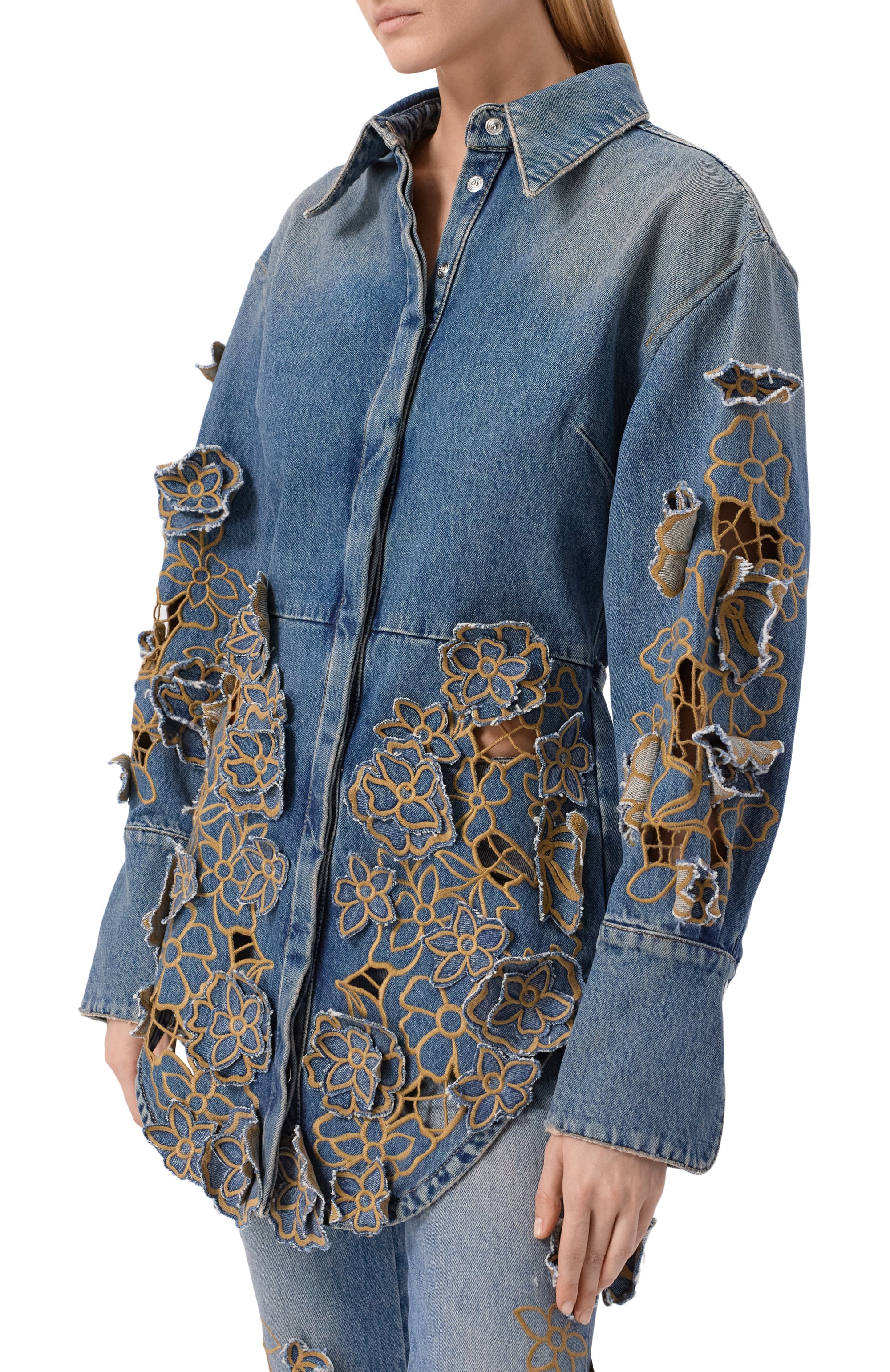 Джинсовая рубашка BLUMARINE, арт. 4J129A, фото 3