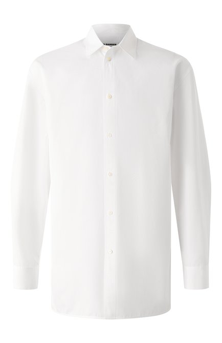 Мужская хлопковая рубашка JIL SANDER белого цвета по цене 0 руб., арт. J24DL0113/J45001 | Фото 1