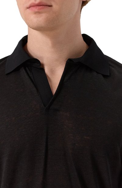 Льняное поло GIORGIO ARMANI, арт. GM001995/TE11335, фото 5