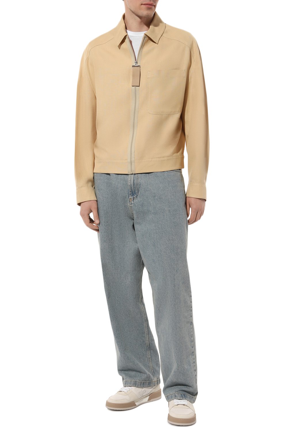 Кожаные кеды match FENDI, арт. 7E1493/AHH2, фото 2