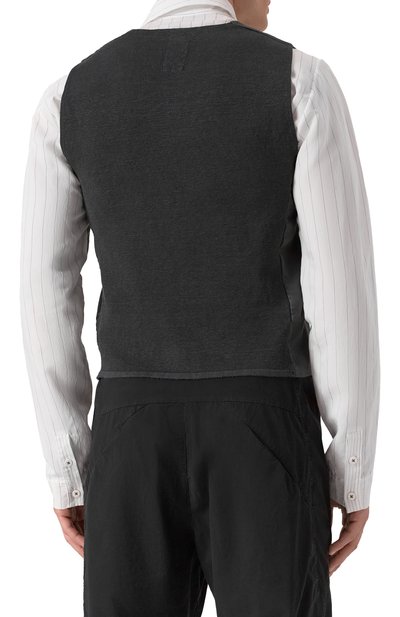 Жилет из хлопка и льна TRANSIT, арт. CFUTRZE144, фото 4