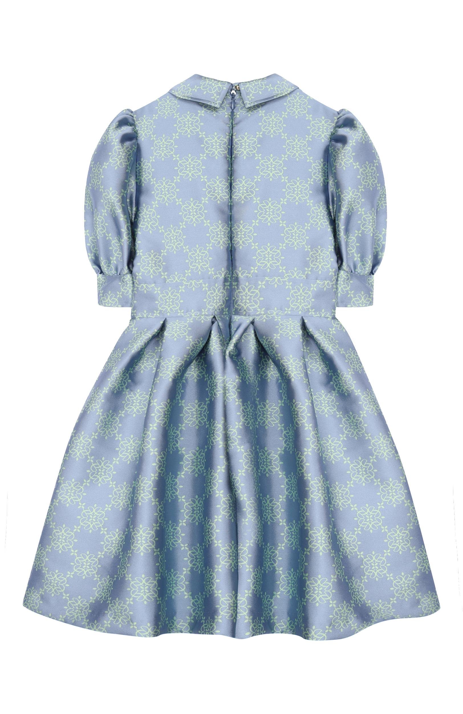 Платье ELIE SAAB JUNIOR тёмно-голубого цвета по цене 104500 руб., арт. EFAB146/TS1133, фото 2 Платье ELIE SAAB JUNIOR, арт. EFAB146/TS1133, фото 2
