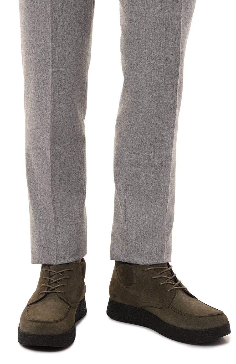 Замшевые ботинки canazei MILLE 885 хаки цвета по цене 37000 руб., арт. CANAZEI/GARDA, фото 3 Замшевые ботинки canazei MILLE 885, арт. CANAZEI/GARDA, фото 3