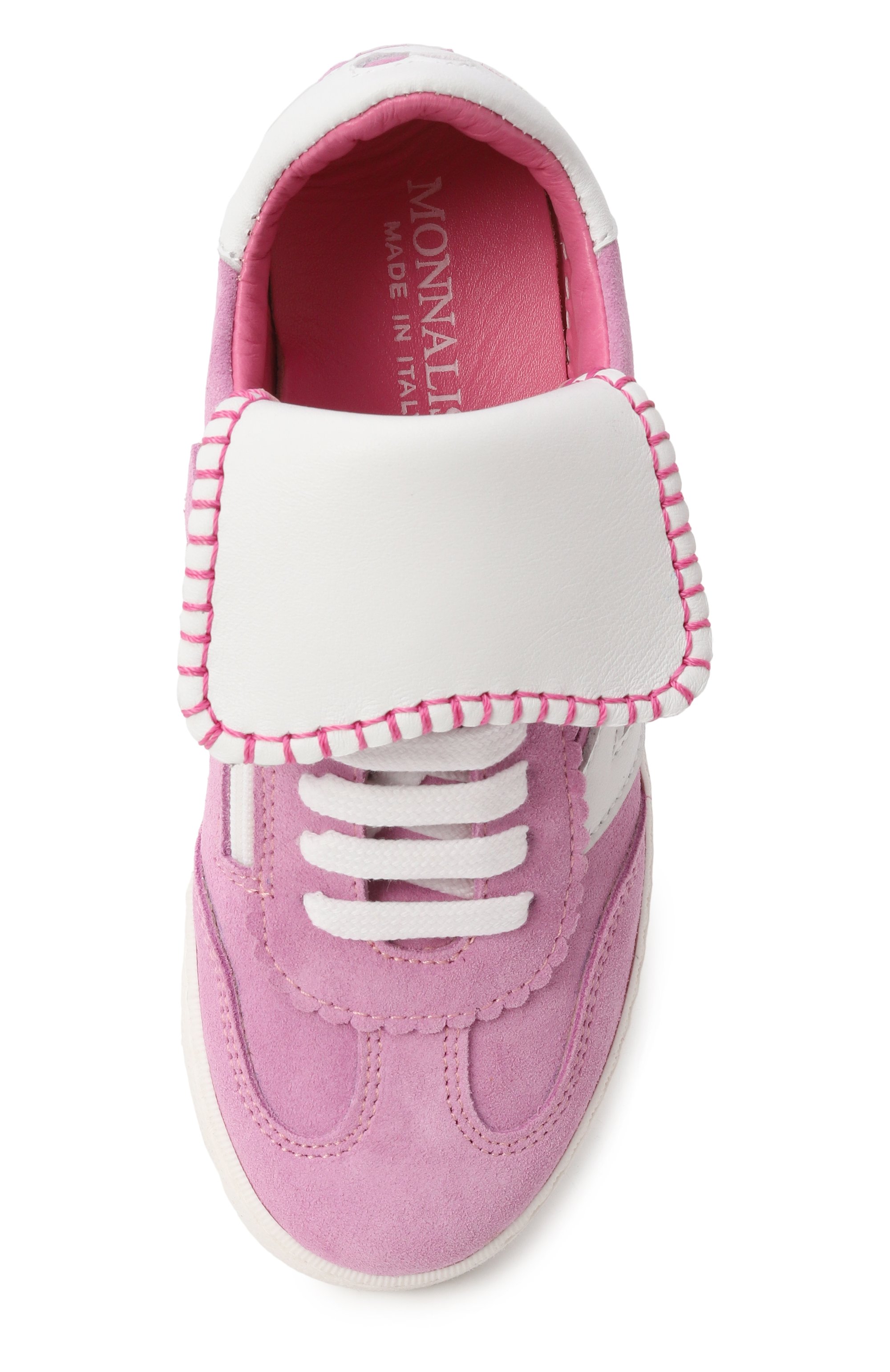 Замшевые кеды MONNALISA, арт. 87E012, фото 4