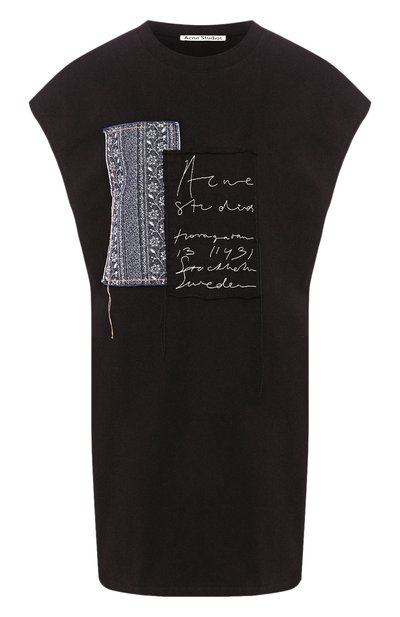 Женская хлопковая футболка ACNE STUDIOS, арт. AL0130