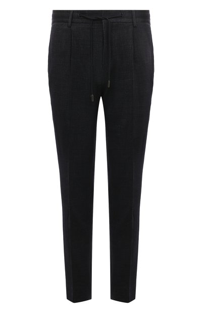 Брюки из шерсти и шелка BOSS CAMEL, арт. 50497612, фото 1