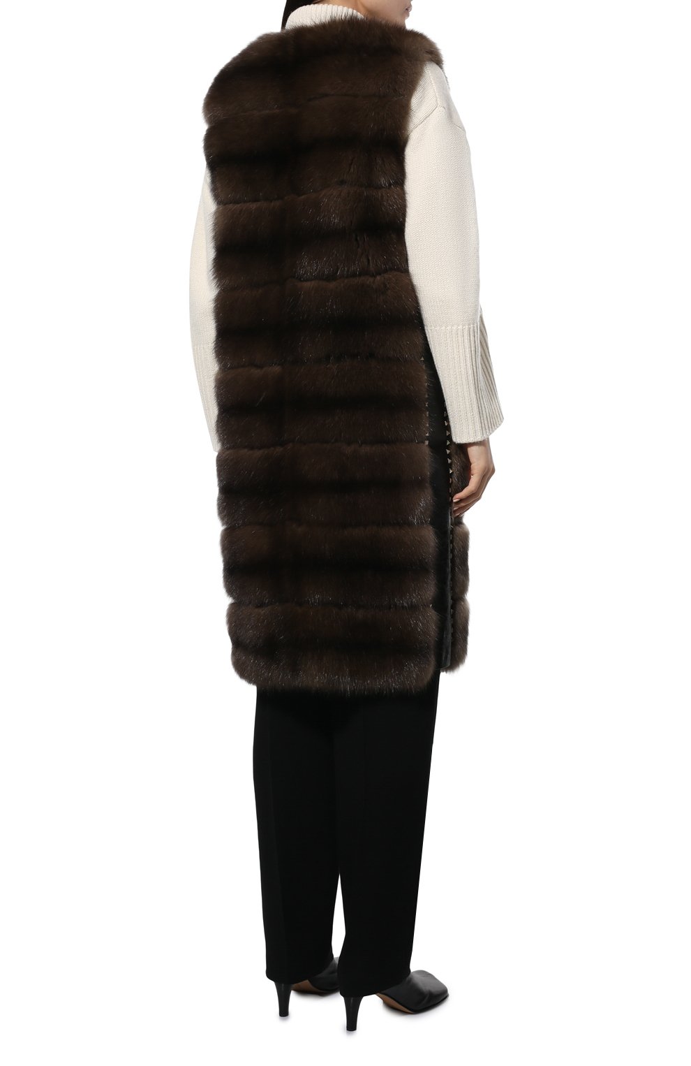 Жилет из меха соболя VALENTINO, арт. QF3FC23518F, фото 4