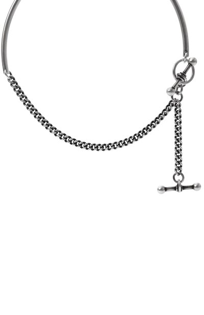 Колье ANN DEMEULEMEESTER серебряного цвета по цене 120000 руб., арт. B0013710/0T018, фото 4 Колье ANN DEMEULEMEESTER, арт. B0013710/0T018, фото 4