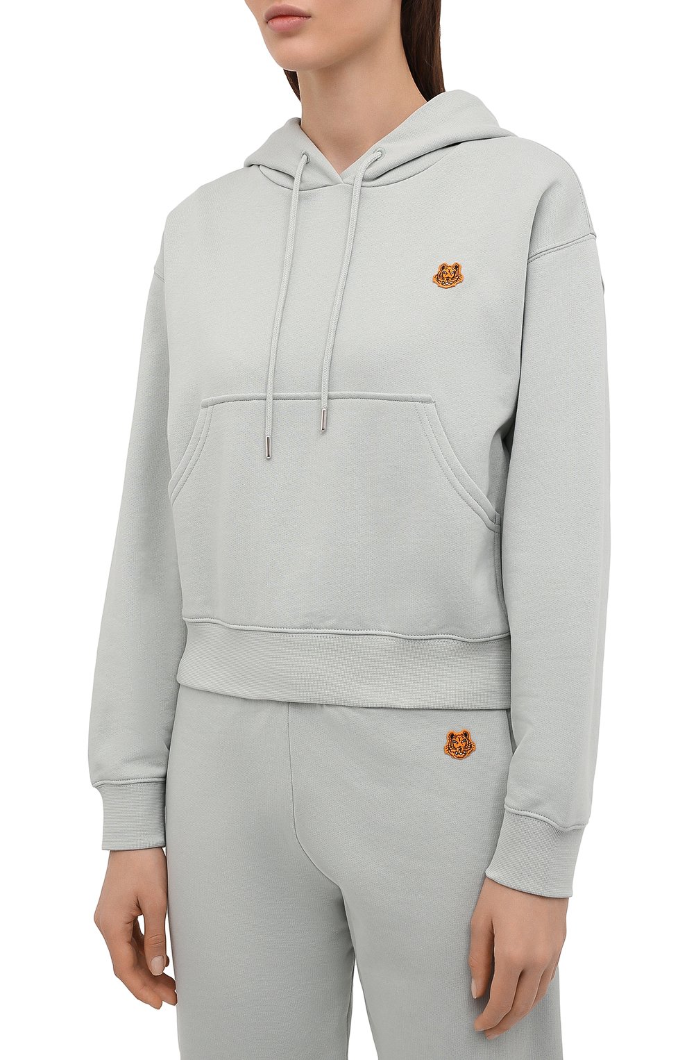 Хлопковое худи KENZO светло-зеленого цвета по цене 39550 руб., арт. FB52SW7774ML, фото 3 Хлопковое худи KENZO, арт. FB52SW7774ML, фото 3