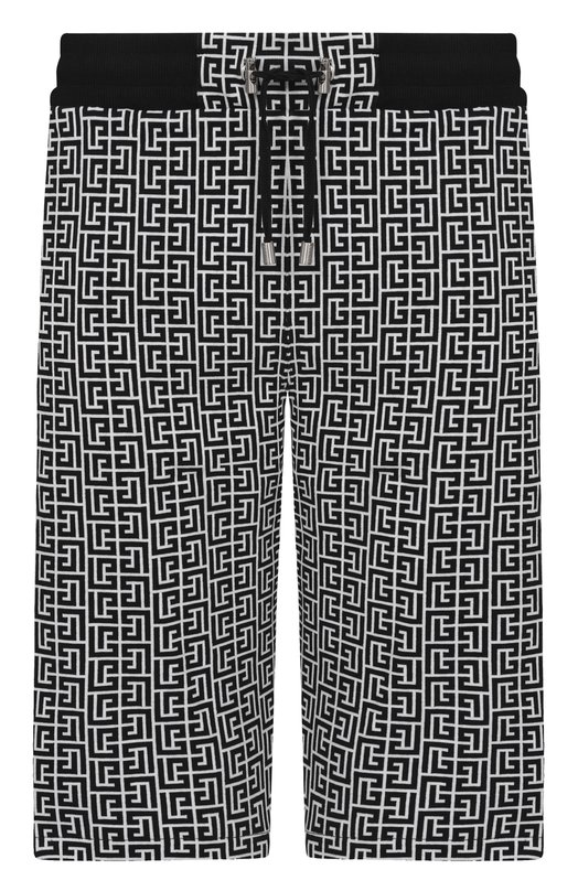 Хлопковые шорты Balmain XH00A003/JC97 Чёрно-белый XH00A003/JC97