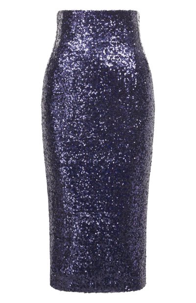 Женская юбка с отделкой пайетками KITON, арт. D58213K0517G02