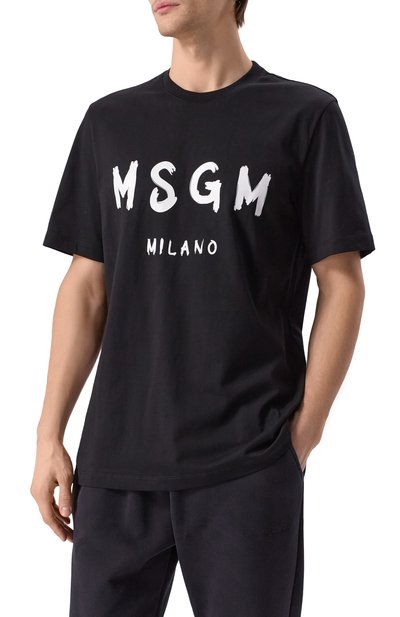 Хлопковая футболка MSGM, арт. 2000MM510/200002, фо�то 3