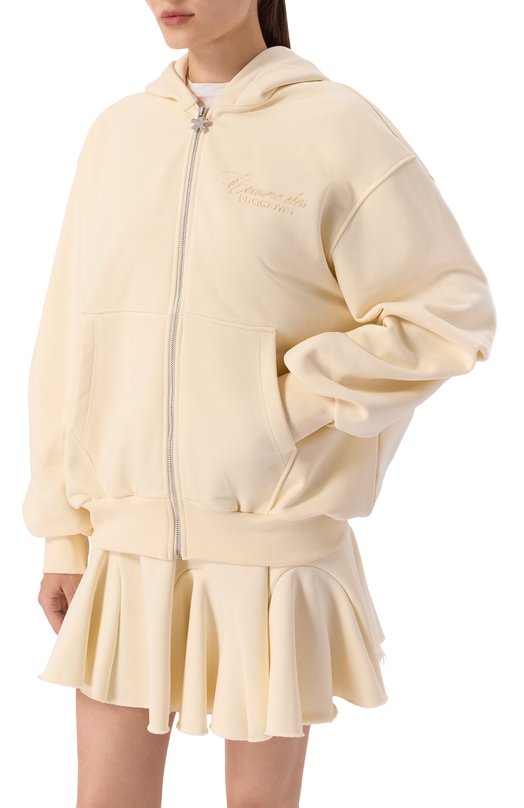 Хлопковая толстовка Comme des Fuckdown CFABW01393 Кремовый  CFABW01393 Фото 3