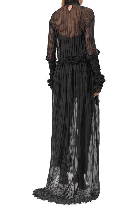 Шелковое платье Blumarine 4A327A Чёрный  4A327A Фото 3