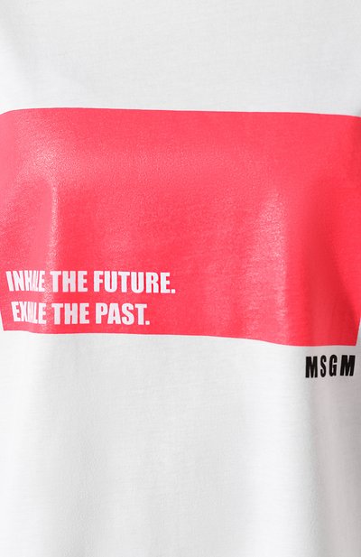 Хлопковая футболка MSGM, арт. 2845MDM07 207228, фото 5